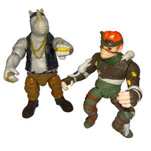 TMNT Teenage Mutant Ninja Turtles ROCKSTEADY & RAT KING Action Figures